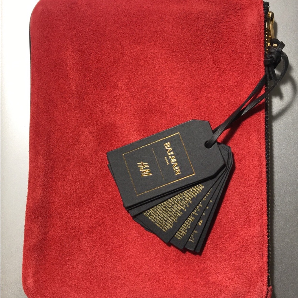 - Balmain x H&M Red clutch💋No longer being produced